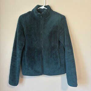 Uniqlo teal sherpa jacket
